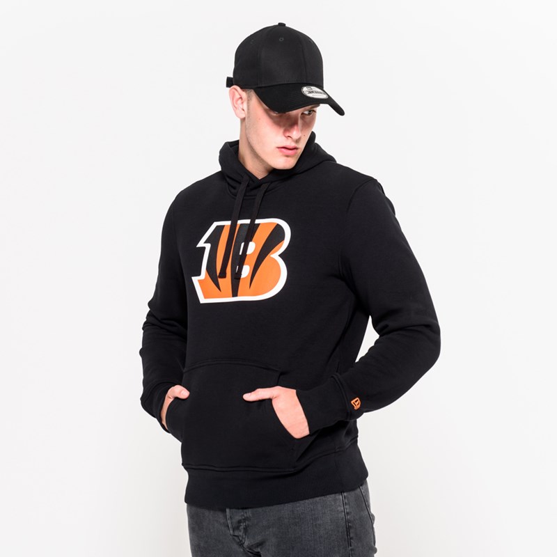 Black New Era Cincinnati Bengals Team Logo Hoodie | ZYWV36459