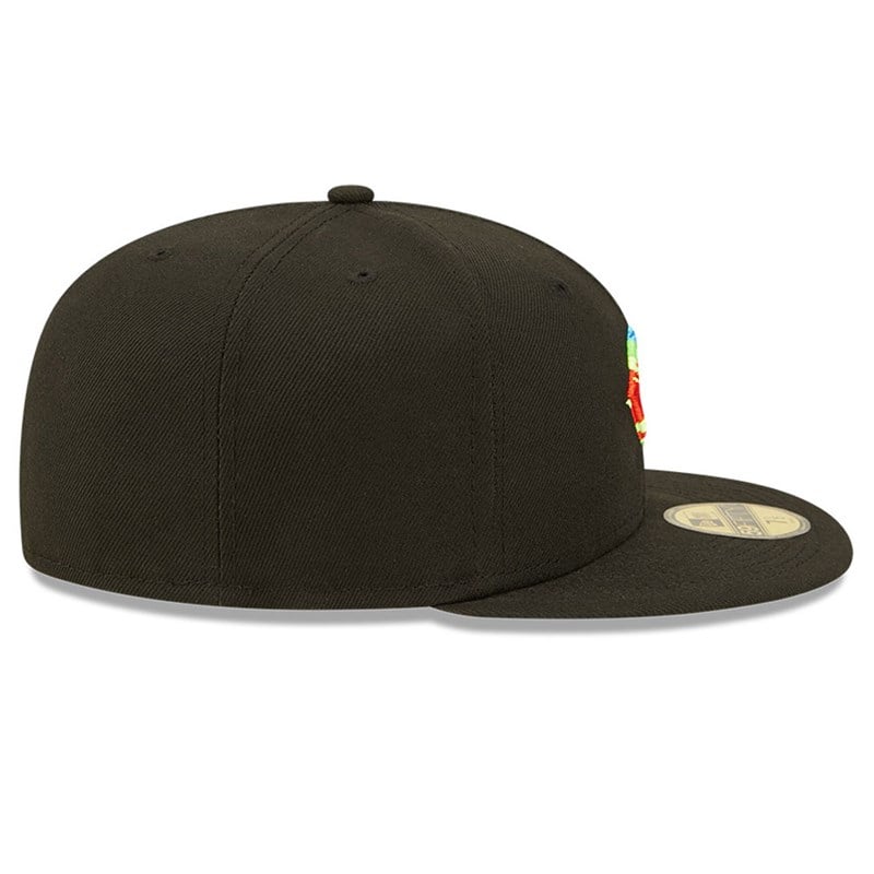 Black New Era Cincinnati Reds Infrared Fitted Cap 59fifty | MVCK46781