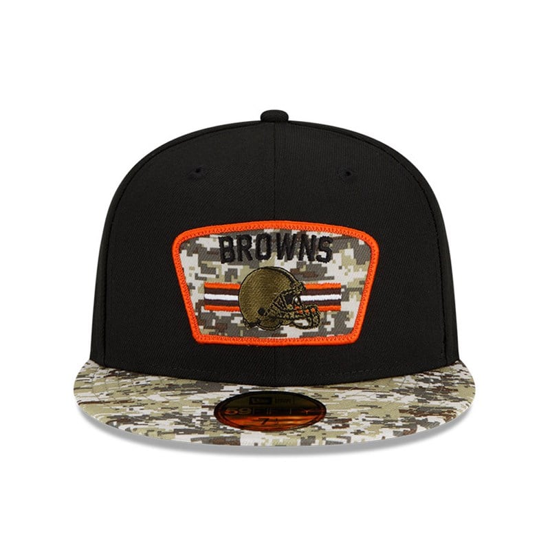 Black New Era Cleveland Browns NFL Salute To Service Cap 59fifty | VSPW25913