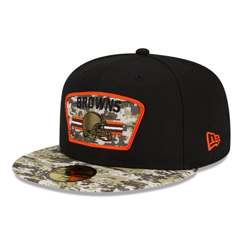 Black New Era Cleveland Browns NFL Salute To Service Cap 59fifty | VSPW25913