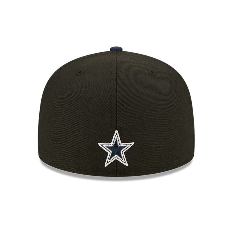 Black New Era Dallas Cowboys NFL Draft Fitted Cap 59fifty | HVPD64583