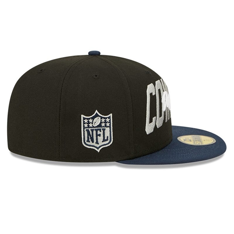 Black New Era Dallas Cowboys NFL Draft Fitted Cap 59fifty | HVPD64583