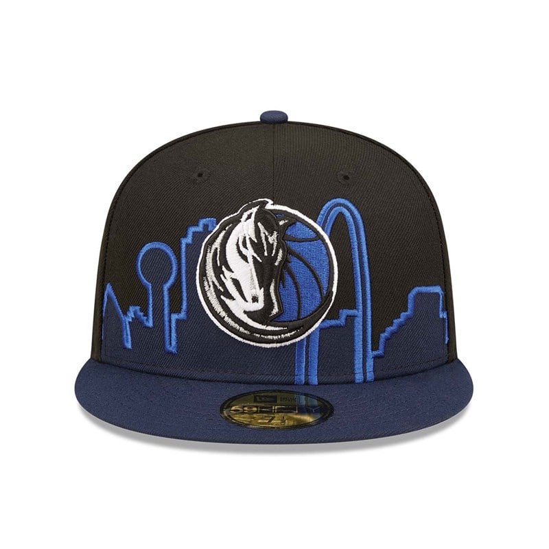 Black New Era Dallas Mavericks NBA 2022 Fitted Cap 59fifty | XPMQ89730