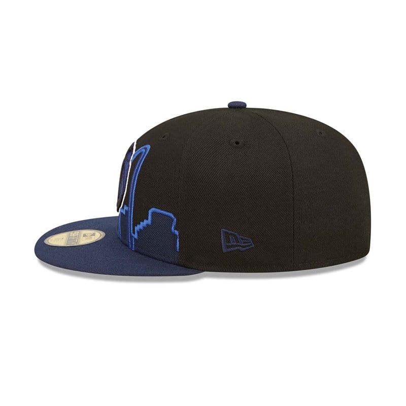 Black New Era Dallas Mavericks NBA 2022 Fitted Cap 59fifty | XPMQ89730