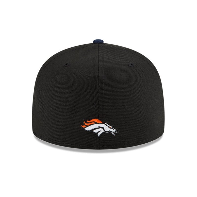 Black New Era Denver Broncos NFL Draft Fitted Cap 59fifty | YHJU18093