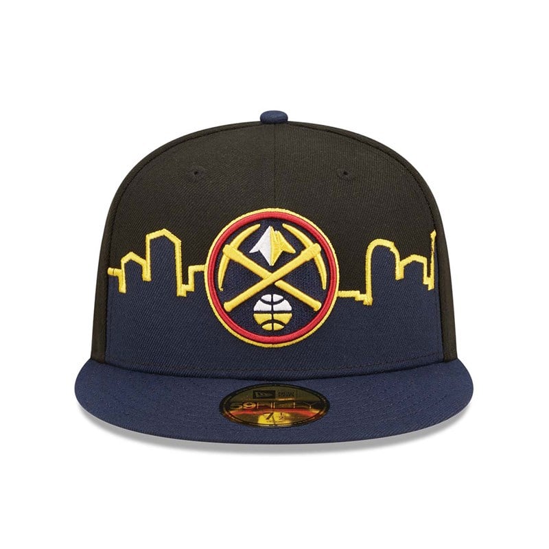 Black New Era Denver Nuggets NBA Tip Off 2022 Fitted Cap 59fifty | CYHL75083