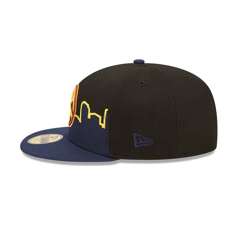 Black New Era Denver Nuggets NBA Tip Off 2022 Fitted Cap 59fifty | CYHL75083