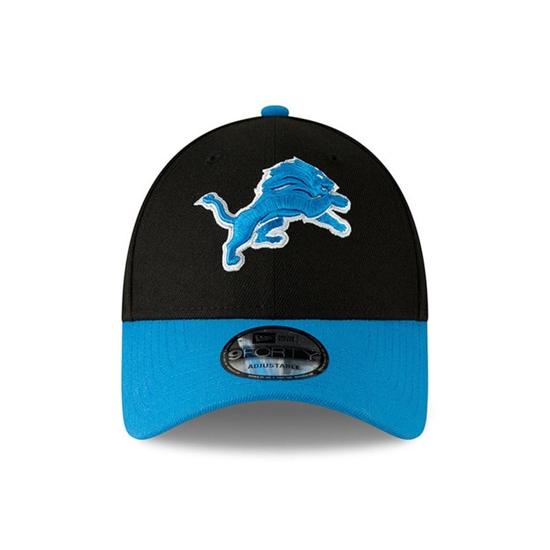 Black New Era Detroit Lions Contrast Visor The League Cap 9forty | ARGF51490