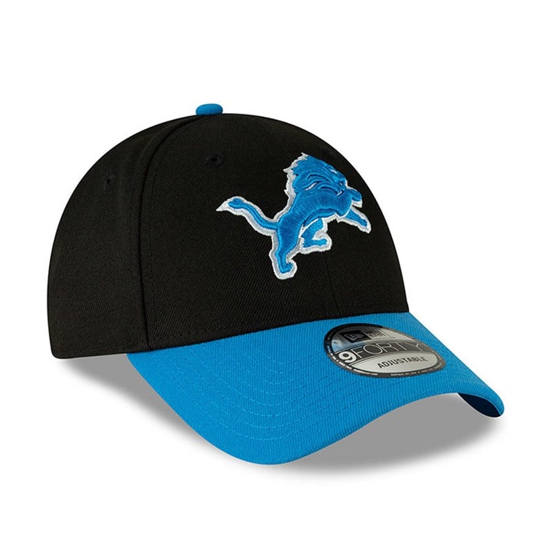 Black New Era Detroit Lions Contrast Visor The League Cap 9forty | ARGF51490