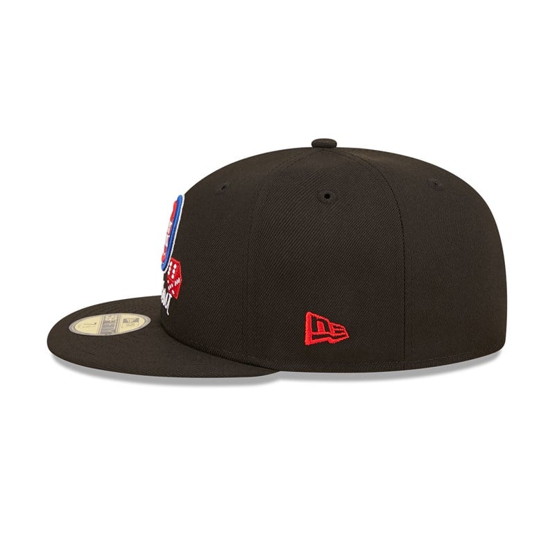 Black New Era Detroit Pistons Roller Fitted Cap 59fifty | ZTAN65327