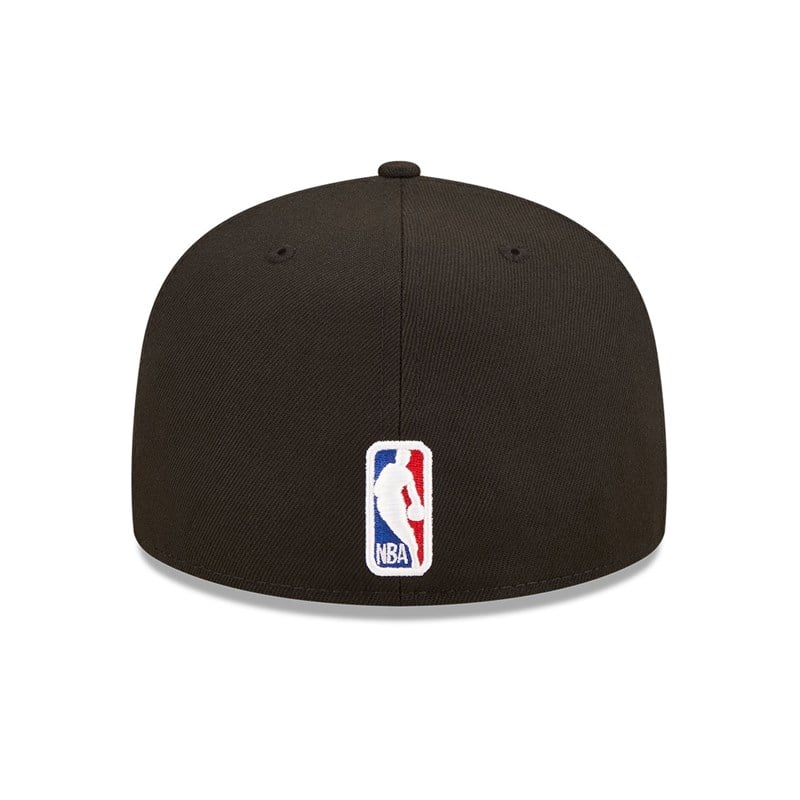 Black New Era Detroit Pistons Roller Fitted Cap 59fifty | ZTAN65327