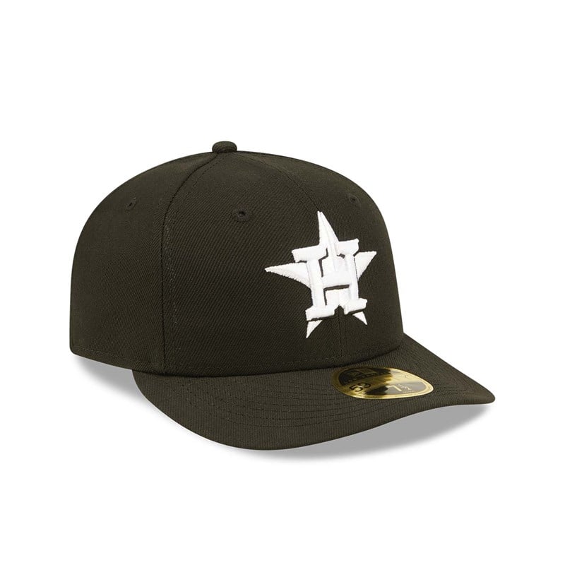 Black New Era Houston Astros Low Profile Cap 59fifty | CPYK73819