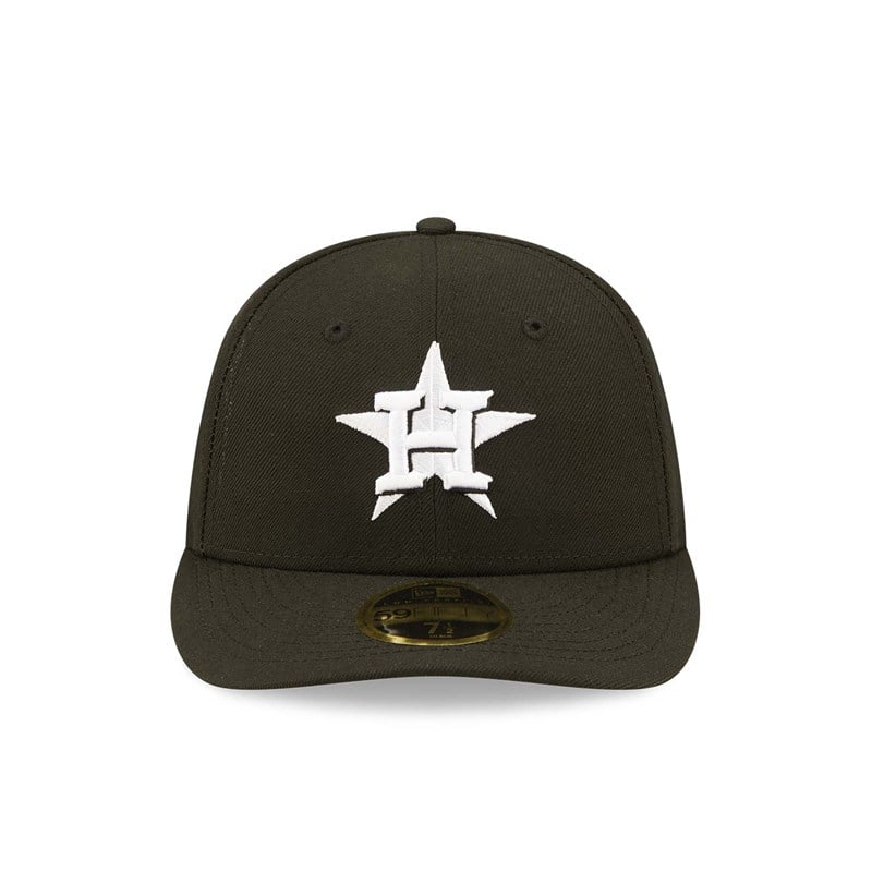 Black New Era Houston Astros Low Profile Cap 59fifty | CPYK73819