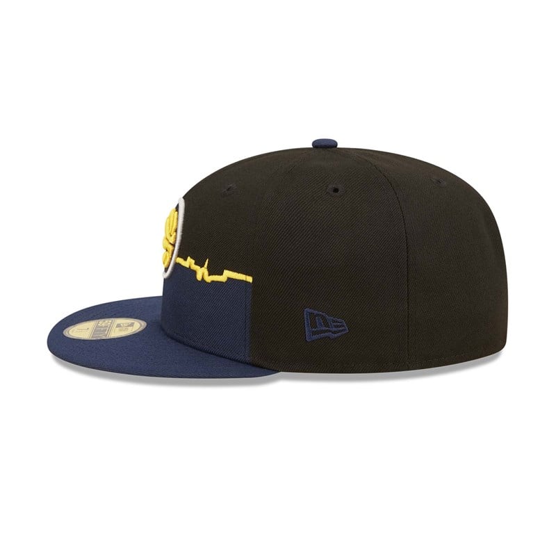 Black New Era Indiana Pacers NBA Tip Off 2022 Fitted Cap 59fifty | KXQC19348