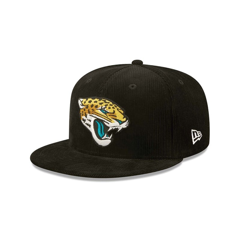 Black New Era Jacksonville Jaguars NFL Retro Cord Cap 9fifty | ZGSN30685