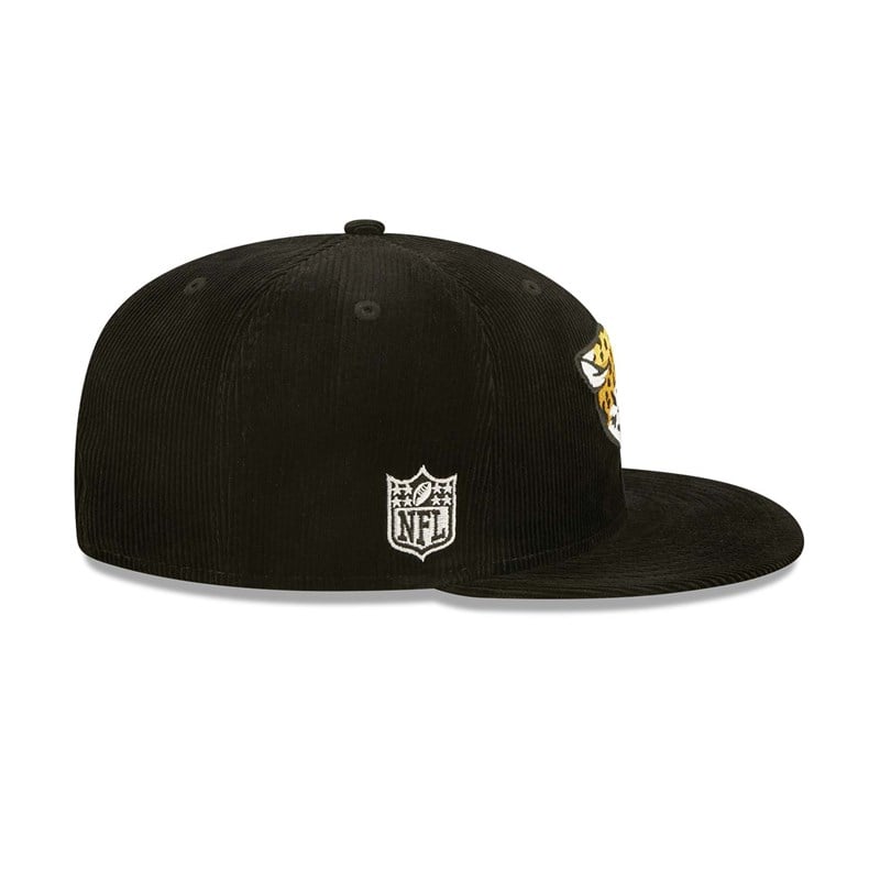 Black New Era Jacksonville Jaguars NFL Retro Cord Cap 9fifty | ZGSN30685