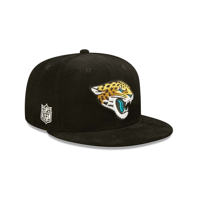 Black New Era Jacksonville Jaguars NFL Retro Cord Cap 9fifty | ZGSN30685