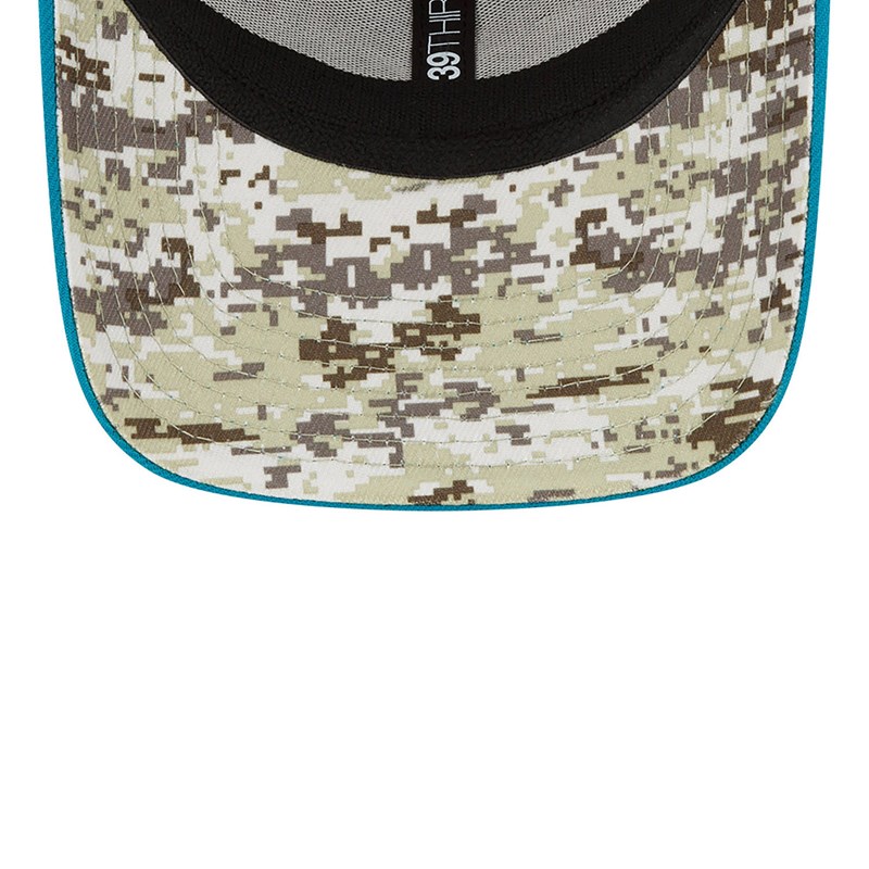 Black New Era Jacksonville Jaguars NFL Salute To Service Stretch Fit Cap 39thirty | IQBG96071