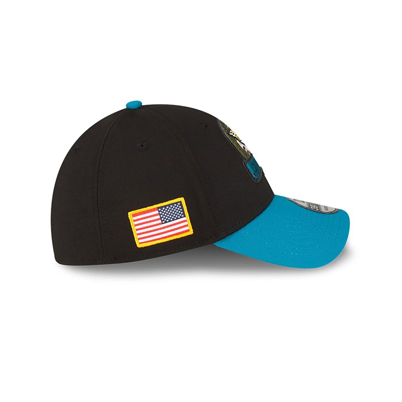 Black New Era Jacksonville Jaguars NFL Salute To Service Stretch Fit Cap 39thirty | IQBG96071