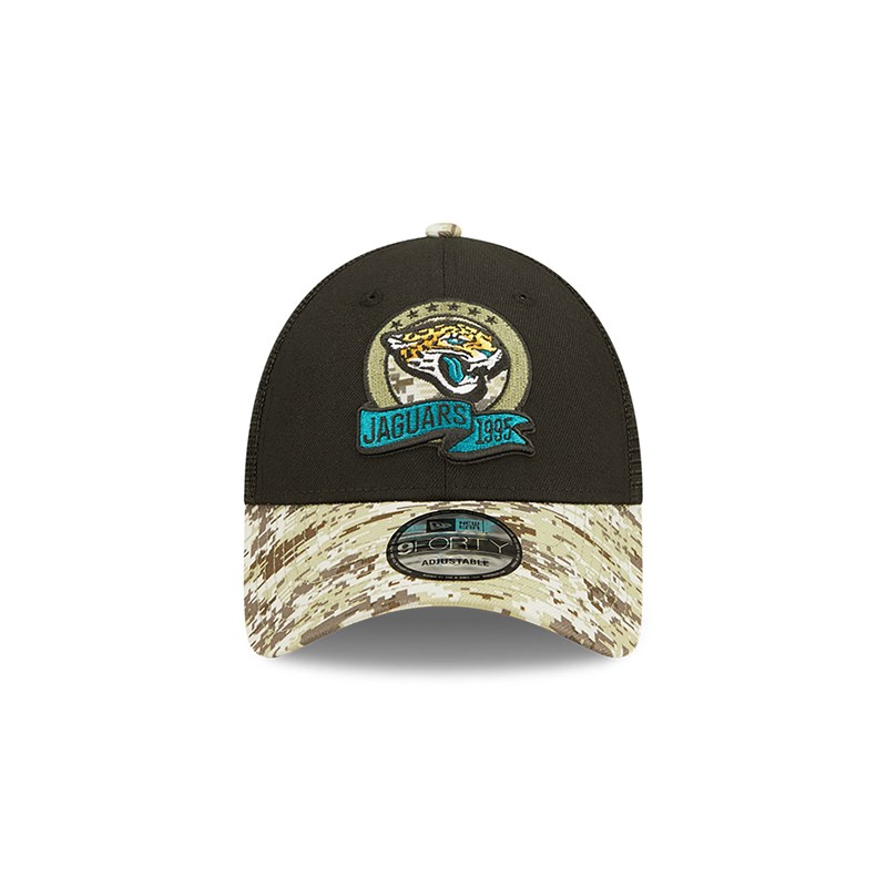 Black New Era Jacksonville Jaguars NFL Salute To Service Cap Trucker | WOGT25674