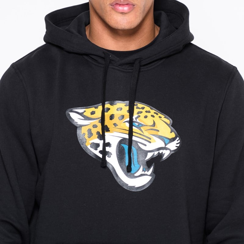 Black New Era Jacksonville Jaguars Team Logo Hoodie | EPDL93452