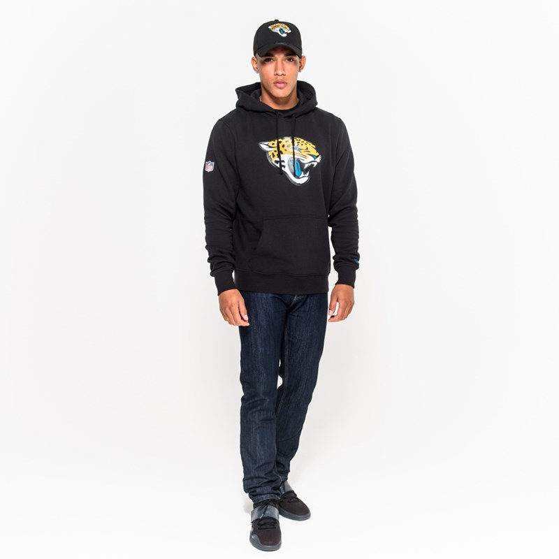 Black New Era Jacksonville Jaguars Team Logo Hoodie | EPDL93452