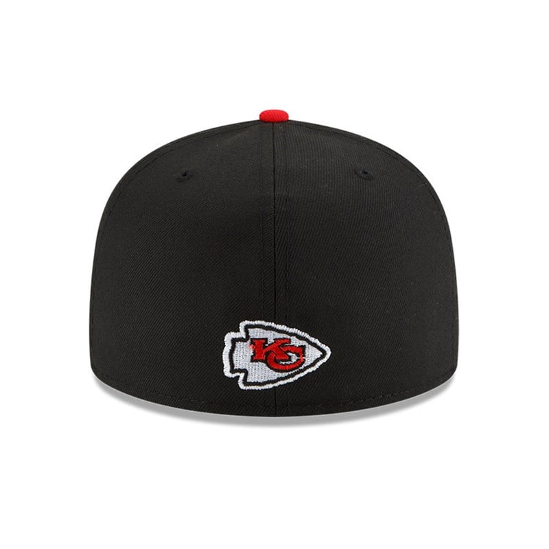 Black New Era Kansas City Chiefs NFL Draft Fitted Cap 59fifty | CYBP51286