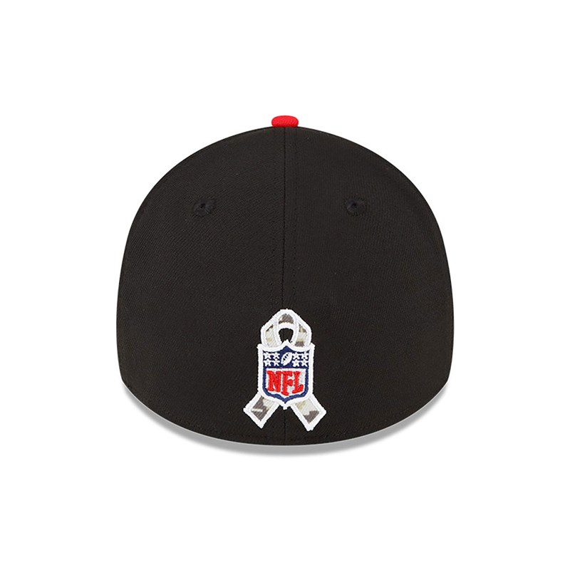 Black New Era Kansas City Chiefs NFL Salute To Service Stretch Fit Cap 39thirty | ILXK86501