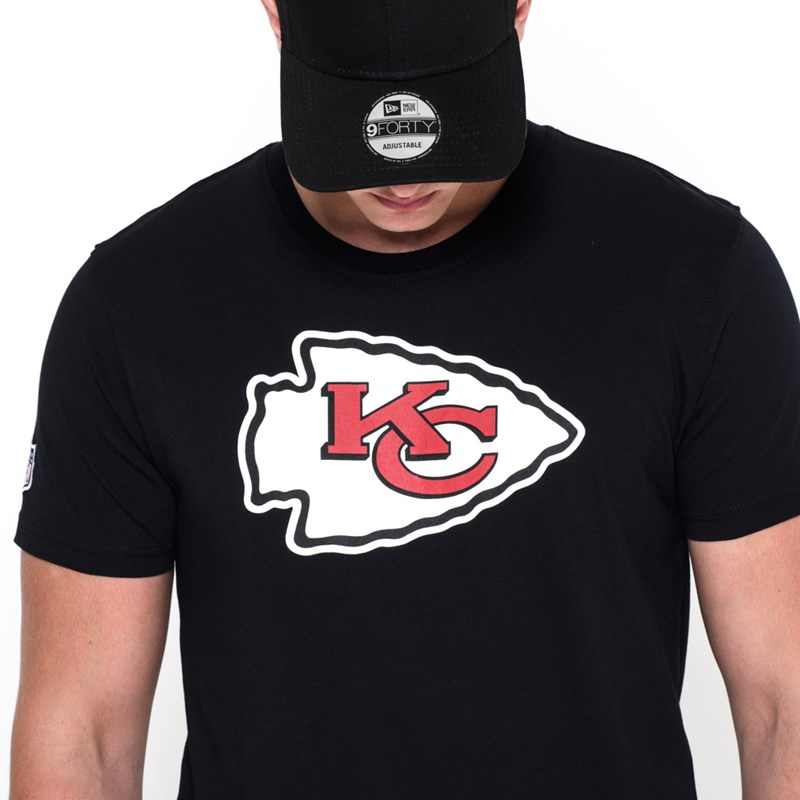 Black New Era Kansas City Chiefs Team Logo T-Shirt | SZNX41208