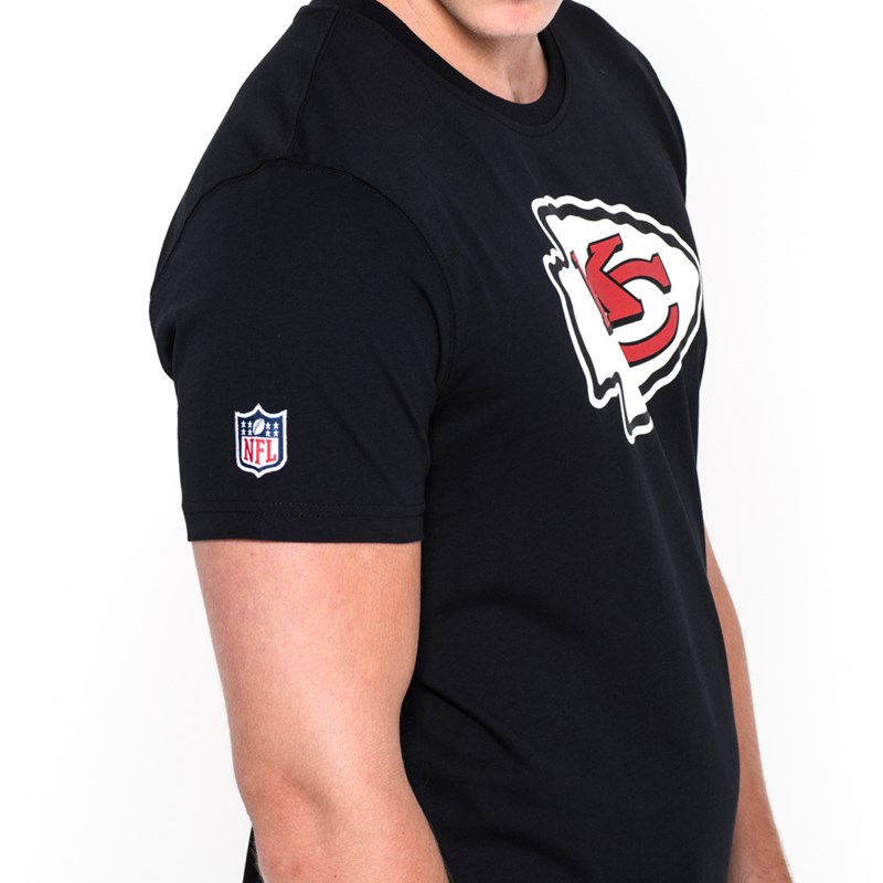 Black New Era Kansas City Chiefs Team Logo T-Shirt | SZNX41208