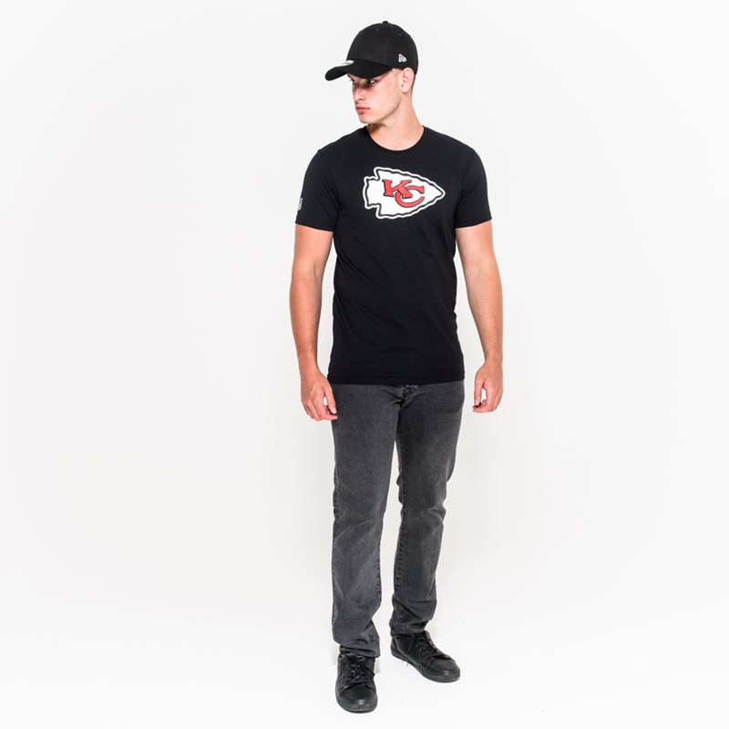 Black New Era Kansas City Chiefs Team Logo T-Shirt | SZNX41208