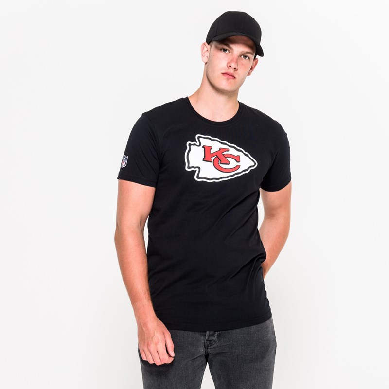 Black New Era Kansas City Chiefs Team Logo T-Shirt | SZNX41208