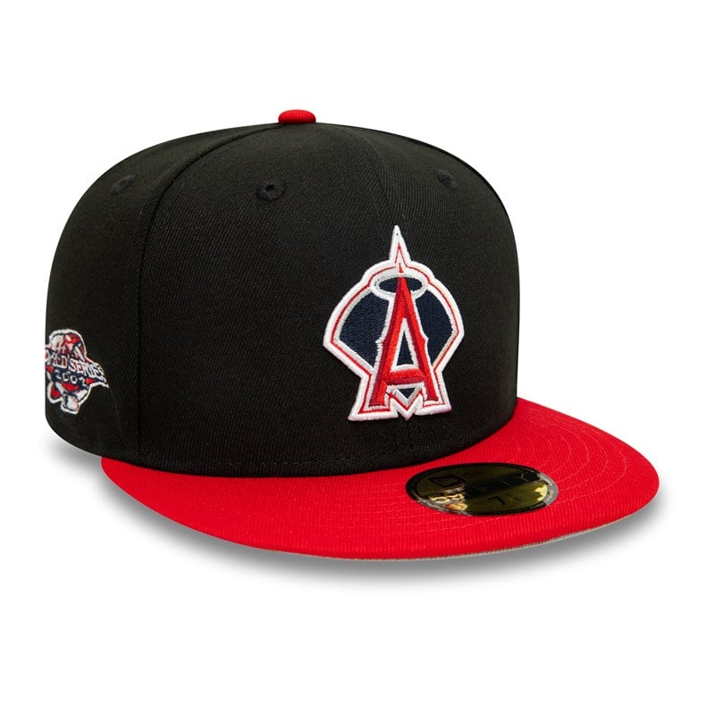 Black New Era La Angels 2002 World Series Fitted Cap 59fifty | APRX46892