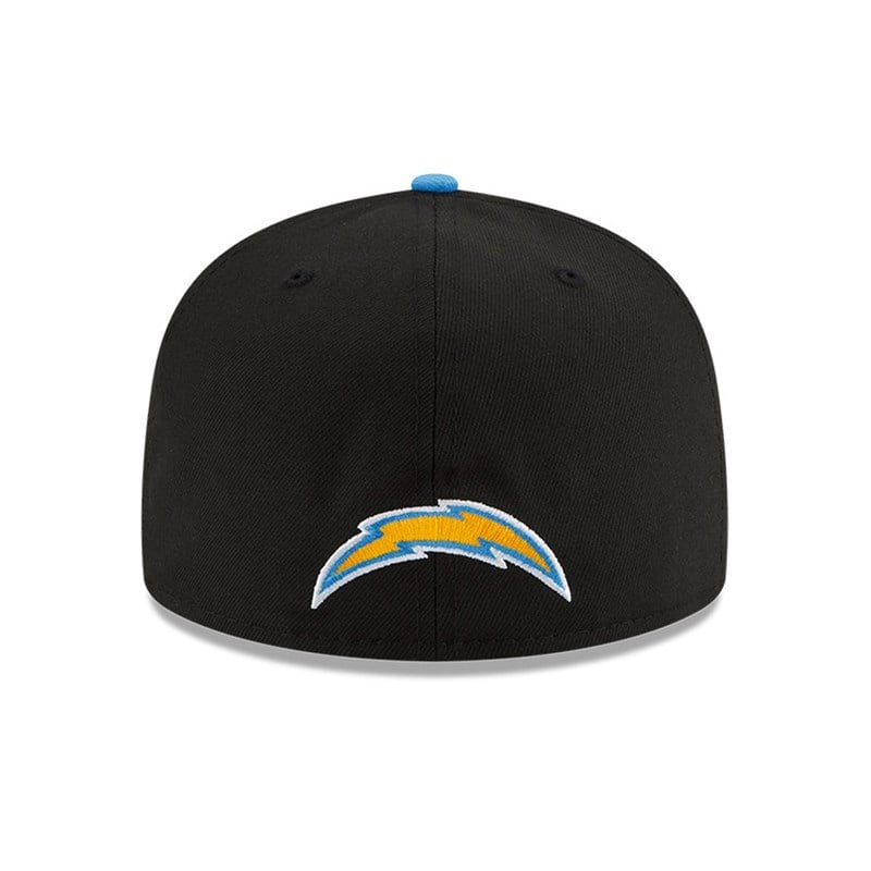 Black New Era La Chargers NFL Draft Fitted Cap 59fifty | VBEK98702