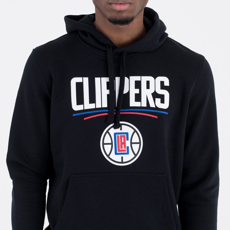 Black New Era La Clippers Team Logo Hoodie | IVRA03456