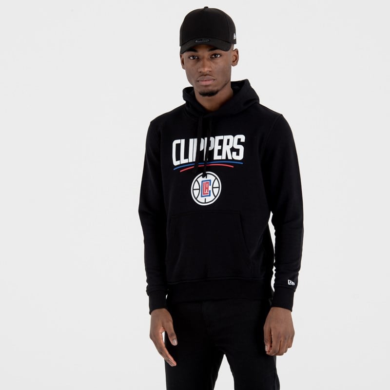 Black New Era La Clippers Team Logo Hoodie | IVRA03456