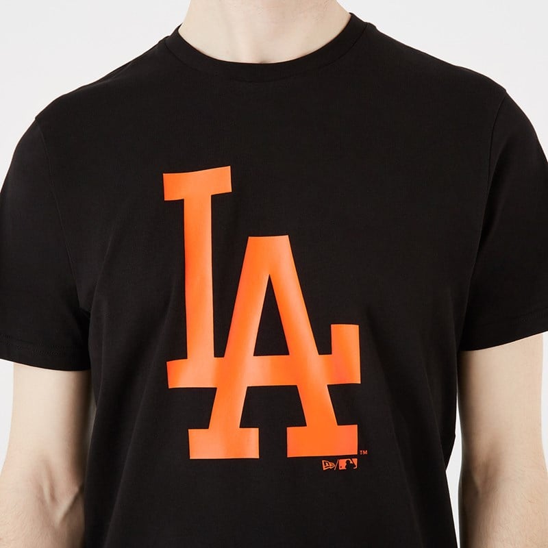 Black New Era La Dodgers Colour Essential T-Shirt | ADJG19865