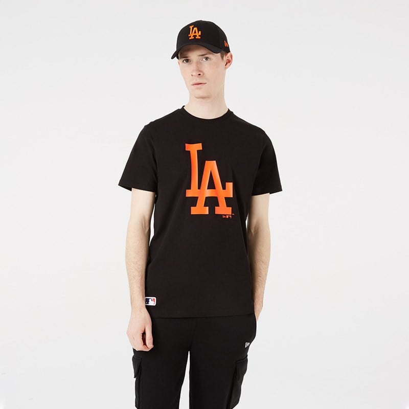 Black New Era La Dodgers Colour Essential T-Shirt | ADJG19865