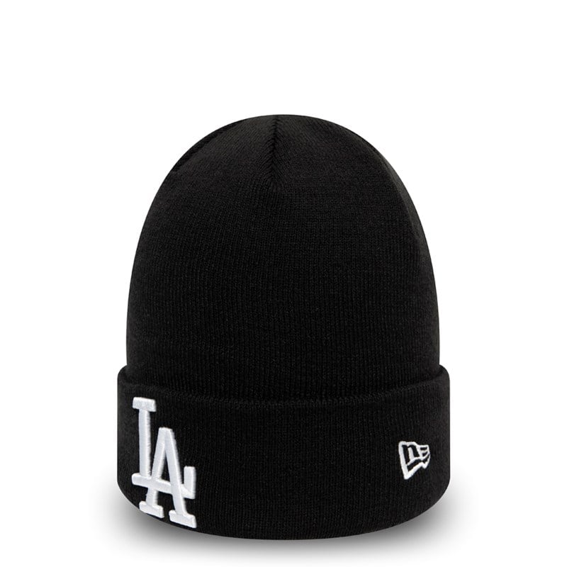 Black New Era La Dodgers Essential Cuff Beanie Hat Knit | OJYV04973