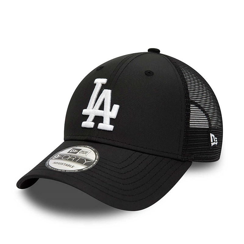 Black New Era La Dodgers Home Field Cap Trucker | JFYL43807