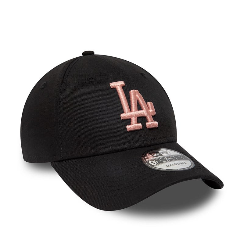 Black New Era La Dodgers League Essential Adjustable Cap 9forty | QJWT21843