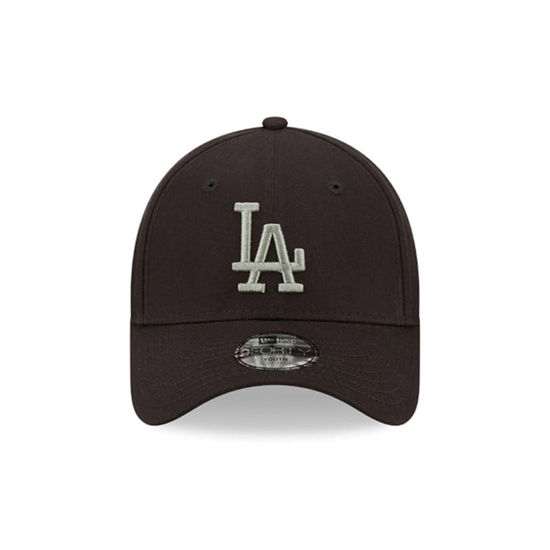 Black New Era La Dodgers League Essential Kids Adjustable Cap 9forty | XTAM27856