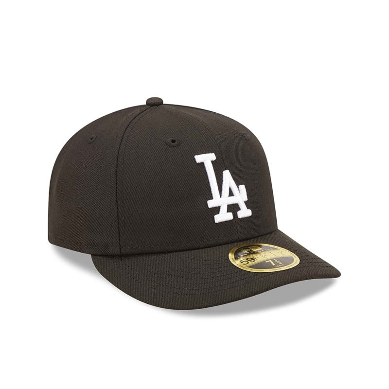 Black New Era La Dodgers Low Profile Cap 59fifty | JNMS59704