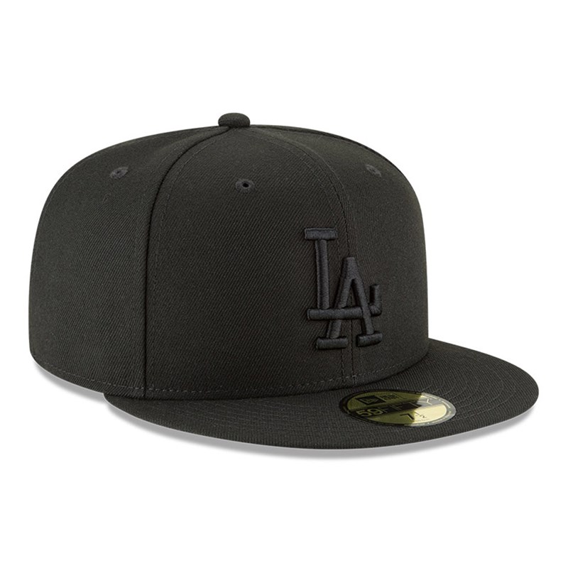 Black New Era La Dodgers MLB Basic Fitted Cap 59fifty | TCOX08763