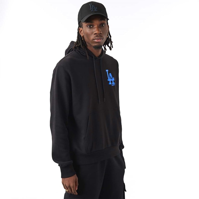 Black New Era La Dodgers MLB Foil Hoodie | TMEW15984