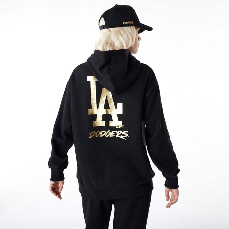 Black New Era La Dodgers MLB Hoodie | EHGR65019