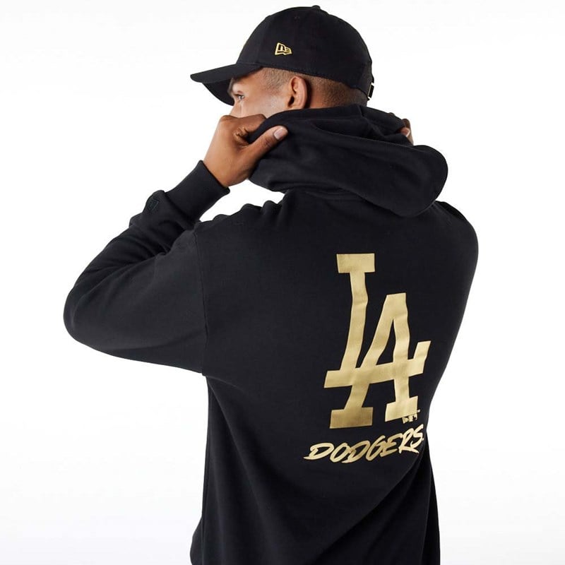 Black New Era La Dodgers MLB Hoodie | EHGR65019