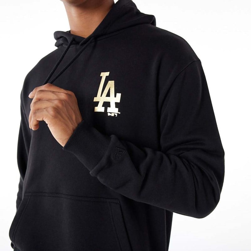 Black New Era La Dodgers MLB Hoodie | EHGR65019