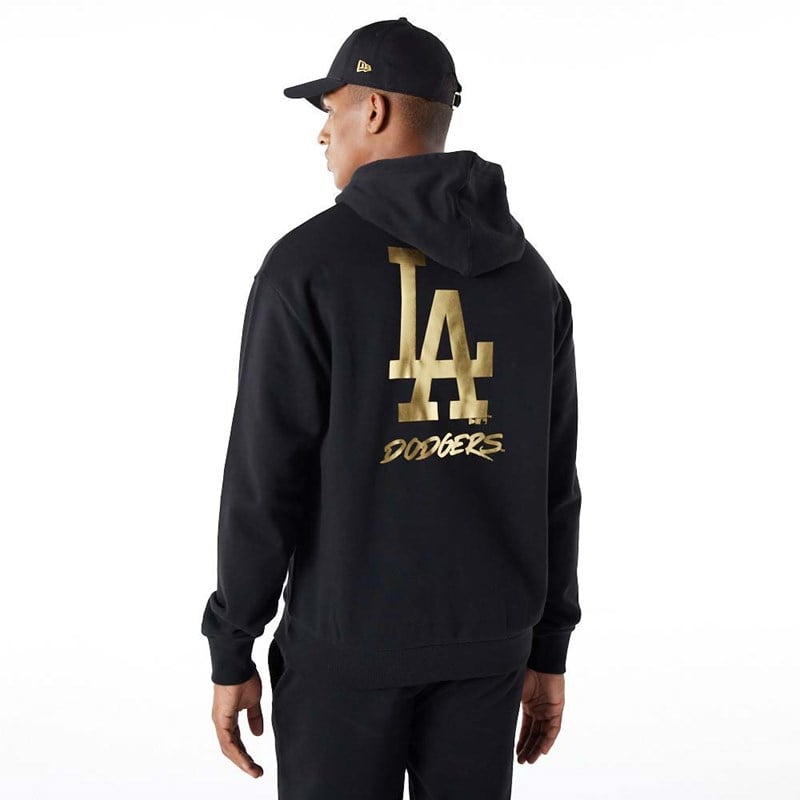 Black New Era La Dodgers MLB Hoodie | EHGR65019