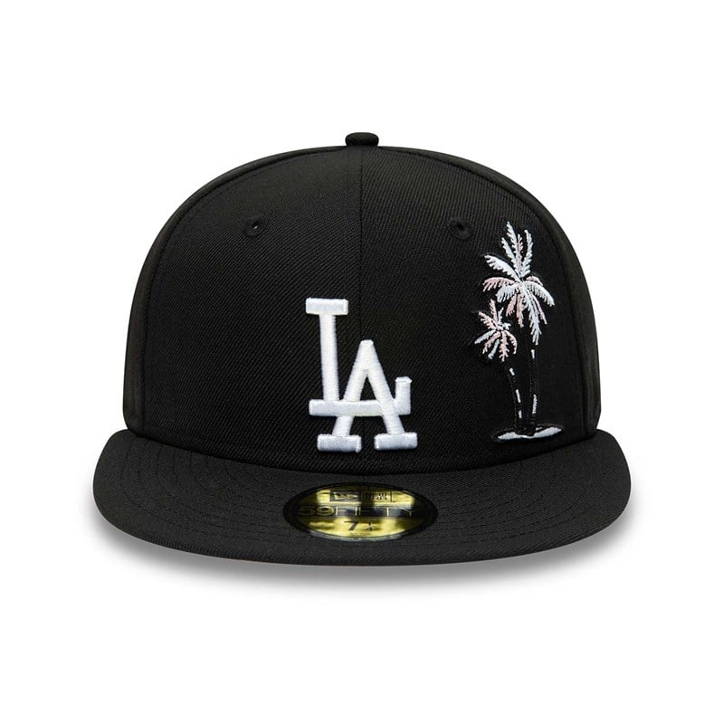 Black New Era La Dodgers Palm Tree Fitted Cap 59fifty | ERVY86251